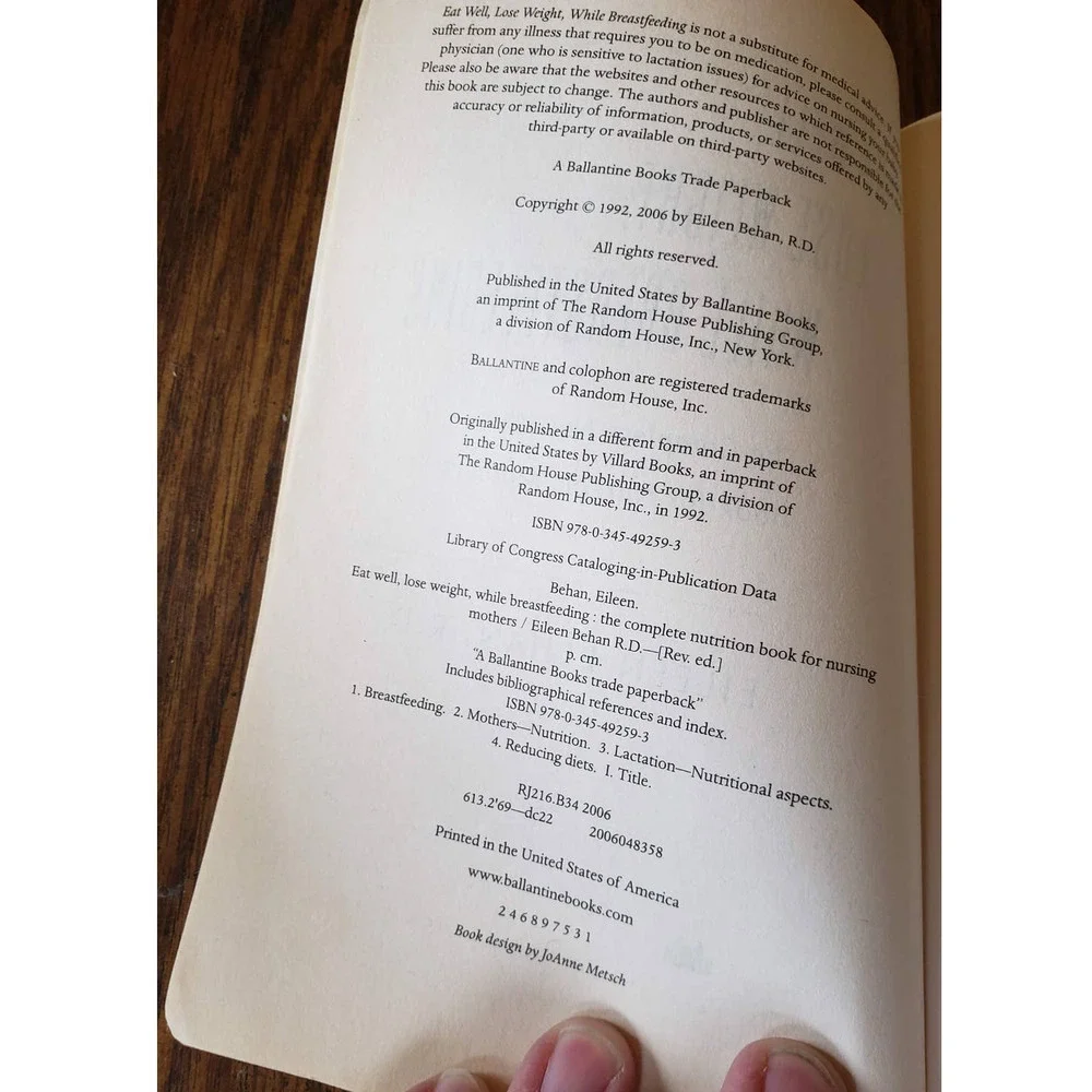 Eat Well, Lose Weight While Breastfeeding: The Complete Nutrition Book